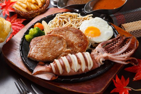 魔王中卷排+戰斧豬排